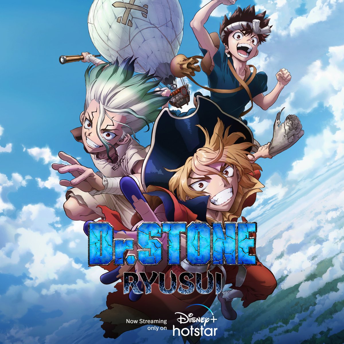 JioHotstar's tweet photo. Dukh mein, khushi mein, hassi mein, dekho anime!

Overlord, Dr Stone Ryusui, Tomodachi Game, Dance Dance Danseur, Faraway Paladin, Platinum End &amp; Black Rock Shooter Dawn Fall now streaming. #DisneyPlusDay https://t.co/w0Yn18m9YK