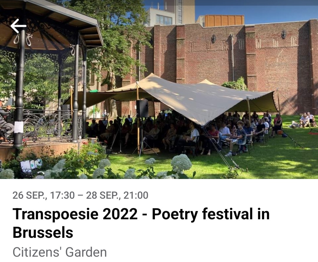 Save the date❗
One of our flagship projects- #Transpoesie is happening soon
🗓️September 26th-28th

Make sure to join the Facebook event where you can find the programme ⬇️
fb.me/e/23yTPrBgj