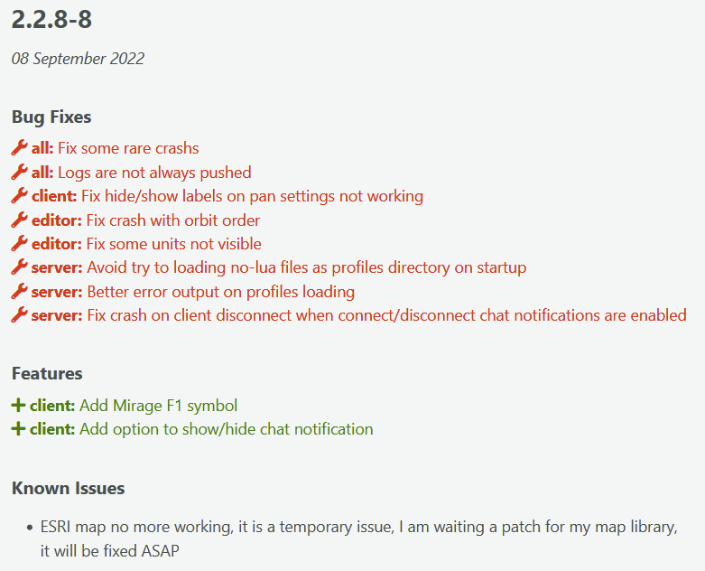 DArt503's tweet photo. Release of #LotAtc 2.2.8-8. It is an hotfix for Client/Editor/Generator/Server (I can add two small features for Client).
See changelog below. https://t.co/1CH3rwbeCW
