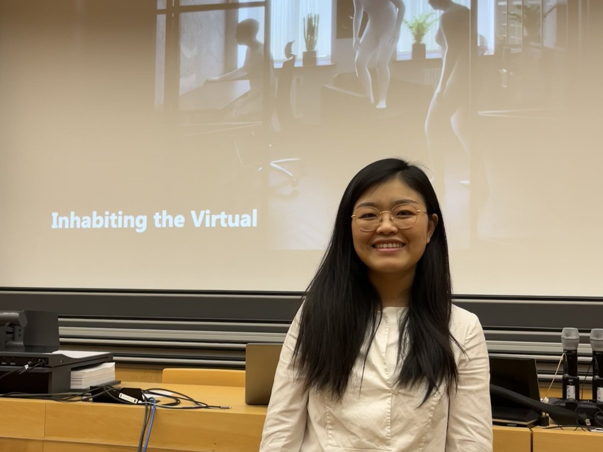 CSatETH's tweet photo. Final presentation at #studieninformationstage: @SiyuTang3 leads the Computer Vision and Learning Group (VLG) at @ETH_en. With her talk “Inhabiting the Virtual” she offers our visitors a great insight in her current research. #computervision #machinelearning #modellinghumans. https://t.co/I3RfZS40oN