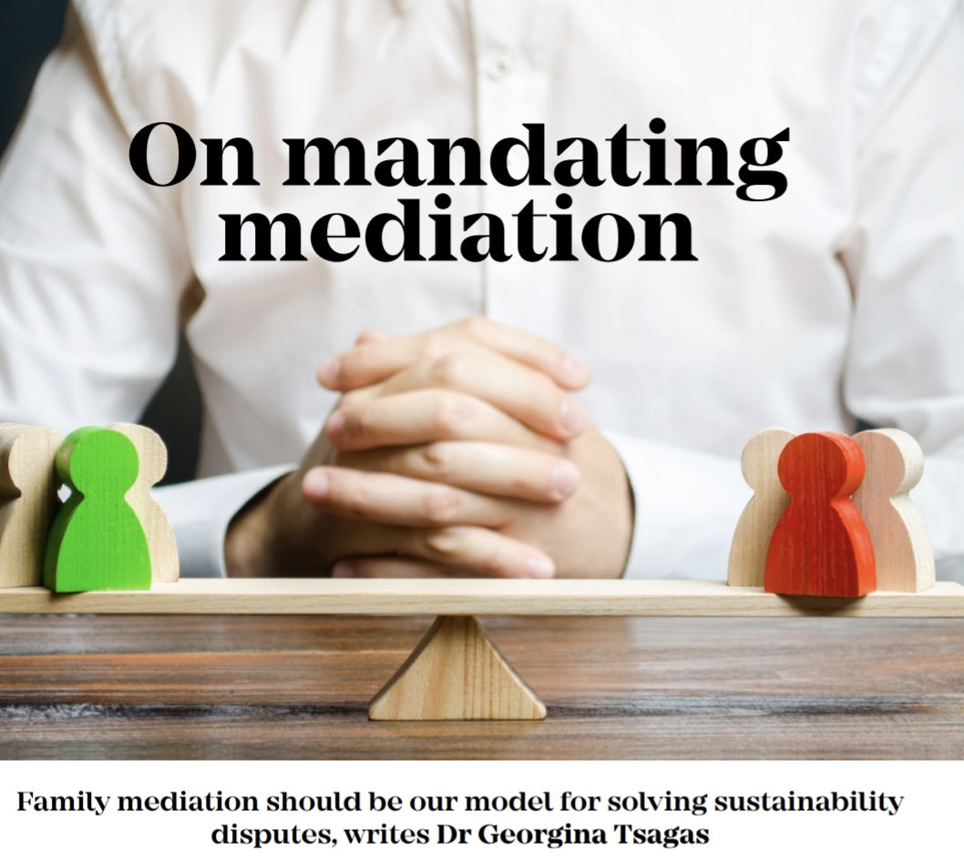 Join us at the CI of Arbitrators <a href="/CIArb/">Ciarb</a> Mediation Symposium 2022, 4-6 October in London, Singapore, Miami,or virtually lnkd.in/dMcN2F6Q Dr Tsagas presents in LDN 5.10.2022 on 'Mandating Mediation in Sustainability Disputes' #sustainability #disputeresolution #mediation
