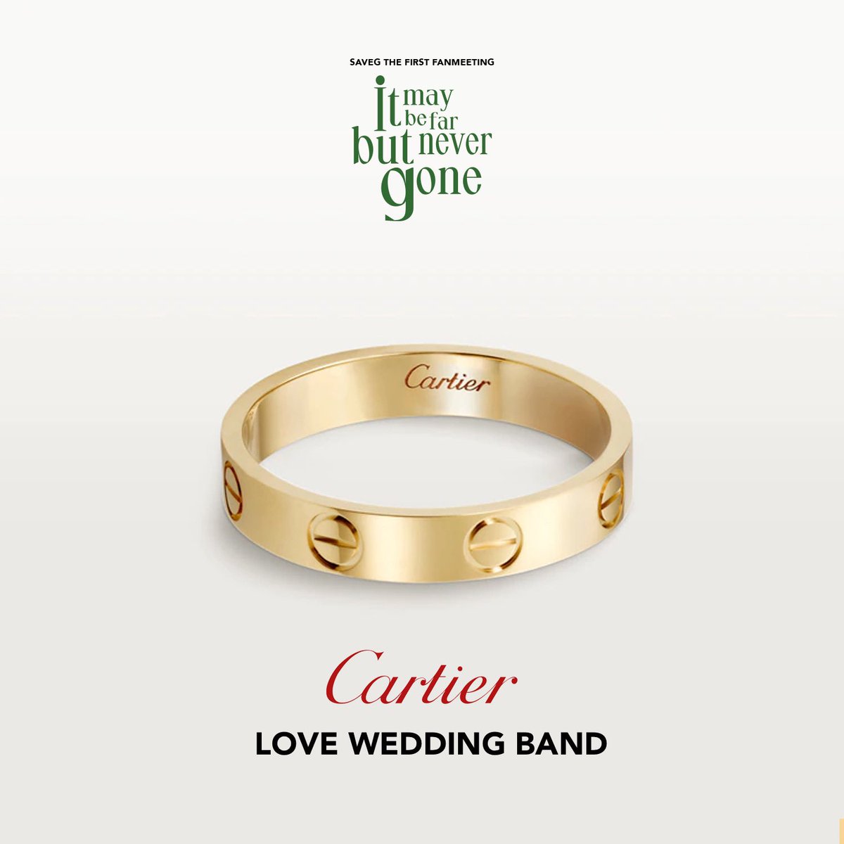 savegofficial's tweet photo. แจก Cartier Love Wedding Band ❤️

-เป็นรางวัลสำหรับกิจกรรมภายในงานมีตค้าบบ ในหมวดหมู่รางวัลส่งเสริมความสุข

#เซฟจีจะมีแฟนมีต https://t.co/qtGJI2NXE7