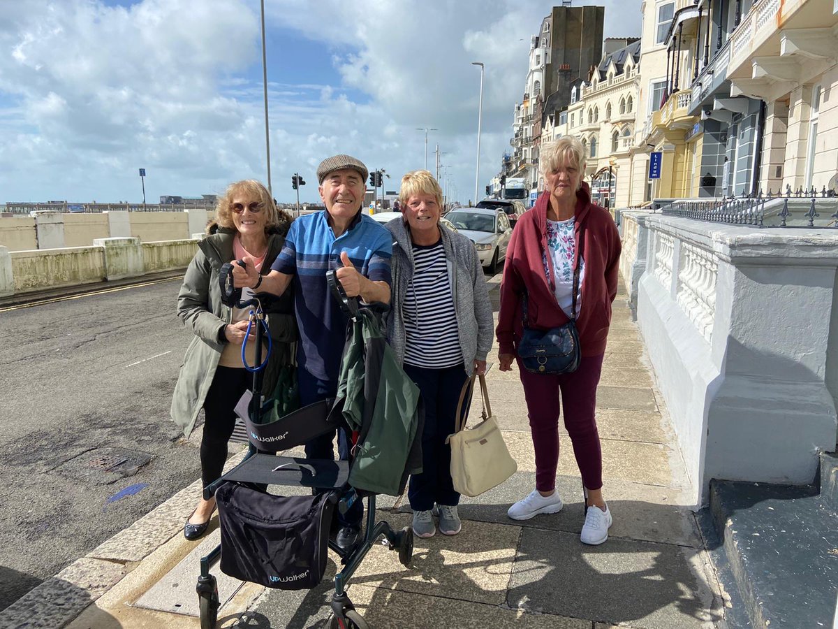 CAFCTrust's tweet photo. 48 of our @efltrust Extra Time Hub participants are in #Hastings for the day! They're currently having some fish &amp; chips for lunch before a walk along the seafront. @Sport_England https://t.co/hvaW6wz9X2
