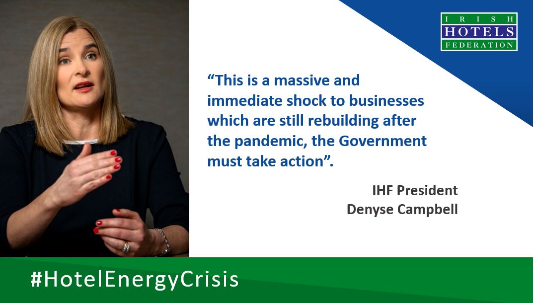 Irish Hotels Federation (@ihfcomms) on Twitter photo Hotels across the country are currently experiencing skyrocketing and unprecedented energy price increases. #HotelEnergyCrisis #Budget2023
<a href="/Paschald/">Paschal Donohoe</a> <a href="/mmcgrathtd/">mmcgrathtd</a> <a href="/cathmartingreen/">Catherine Martin</a> <a href="/MichealMartinTD/">MicheƔl Martin</a> <a href="/LeoVaradkar/">Leo Varadkar</a> <a href="/EamonRyan/">Eamon Ryan</a> Hotels across the country are currently experiencing skyrocketing and unprecedented energy price increases. #HotelEnergyCrisis #Budget2023
<a href="/Paschald/">Paschal Donohoe</a> <a href="/mmcgrathtd/">mmcgrathtd</a> <a href="/cathmartingreen/">Catherine Martin</a> <a href="/MichealMartinTD/">MicheƔl Martin</a> <a href="/LeoVaradkar/">Leo Varadkar</a> <a href="/EamonRyan/">Eamon Ryan</a>