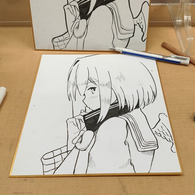 休憩時間中に1枚 