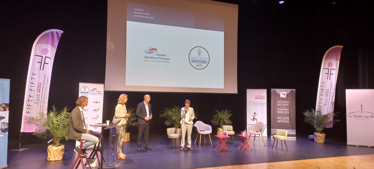mersetbateaux's tweet photo. Course au large : @cmarkea: '👉 Cet après midi, se tient la 2ème édition des assises du #Nautisme et de la #Mixité organisé par @fifty_sail en partenariat avec le @cmarkea. L’occasion pour le groupe, très impliqué dans … https://t.co/rgvf6qk7Fr, see more https://t.co/YJ3TRM6jUm