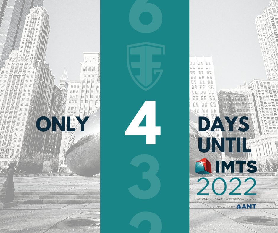 EFGLLC's tweet photo. Only 4 Days Until #IMTS2022. See you in Chicago! https://t.co/kuZ0fzHNPg