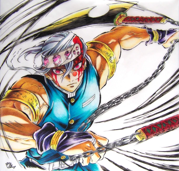 #引用RTで絵をあげて5人指名してバトンでお気に入りの絵を載せる  さっとんさんからバトンいただきました。ありがとうございますここ最近描いた模写です。すいませんが、アンカーでよろしくお願いします  