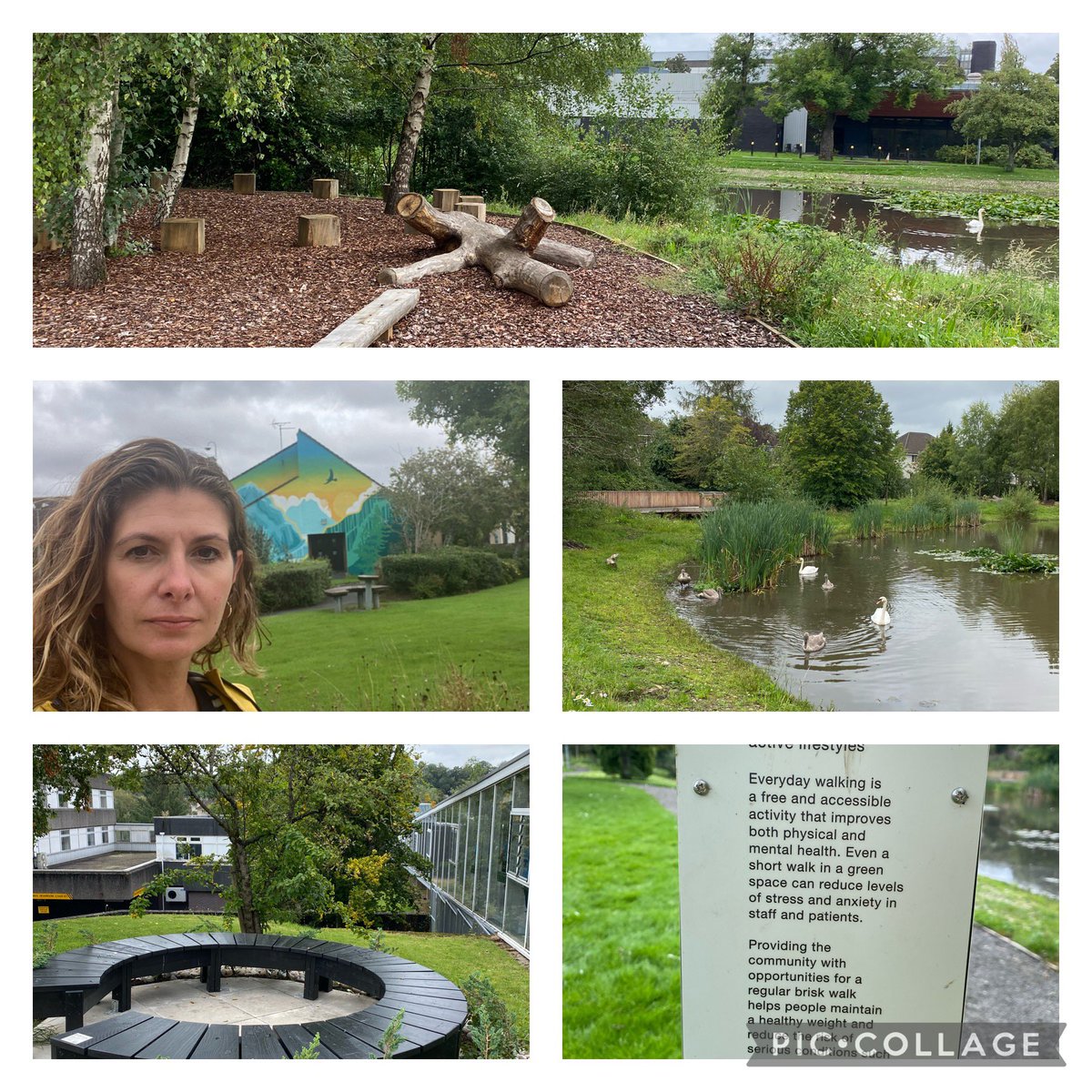 Great morning visiting @NHSGGC green spaces and talking about future potential #wellbeing #EverydayWalking #greenprescribing