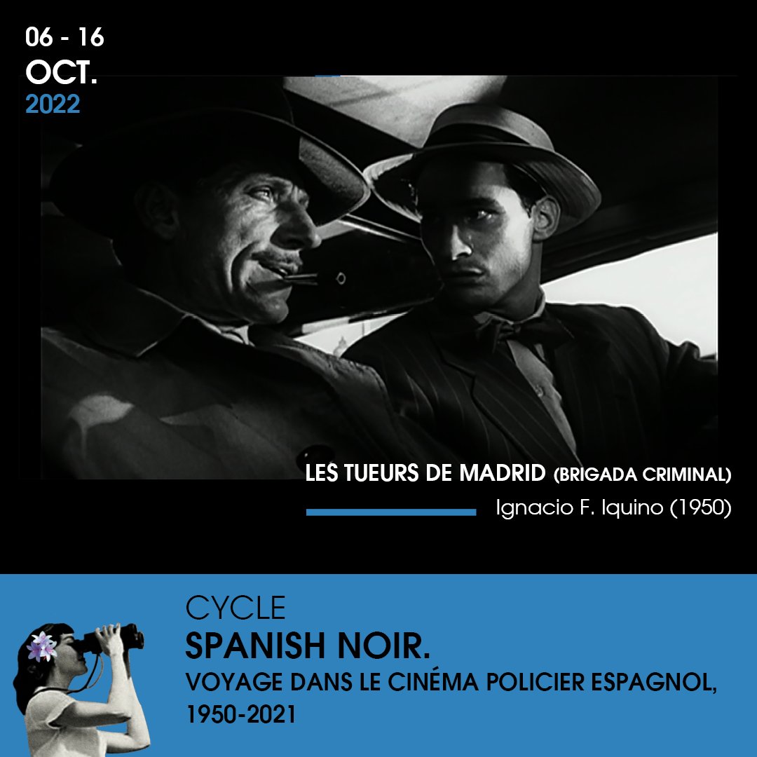 Festcinespana's tweet photo. ✨#Revelación programación &amp; Encuentro ✨

Este año la tensión aumenta con estas 12 películas del Cyclo « Spanish Noir » organizado con la @cinematheqtlse 

📆Encuentro con Rodrigo Sorogoyen – 8 de octubre – La Cinémathèque de Toulouse – Entrada Libre

#Cinespaña2022 https://t.co/Mdf6uun66t