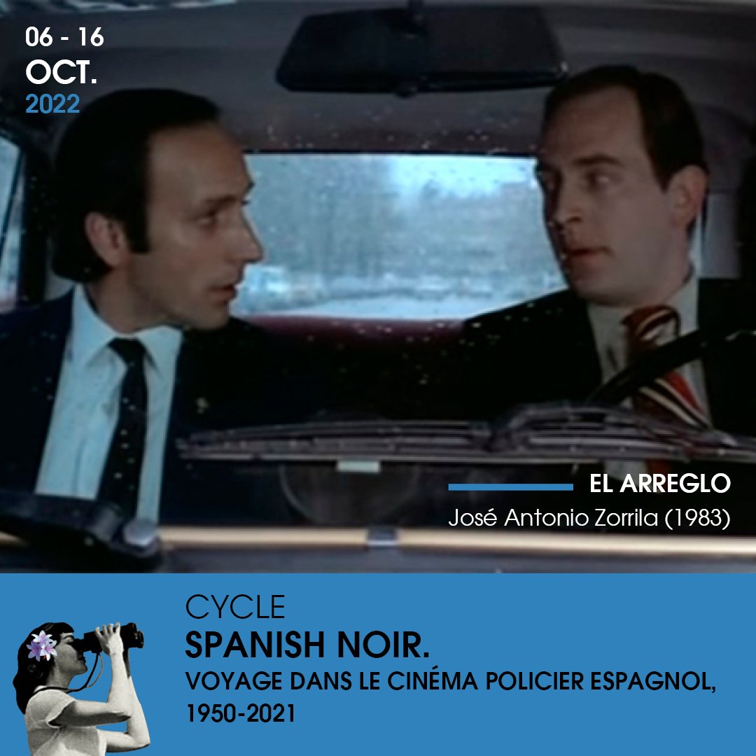 Festcinespana's tweet photo. ✨#Revelación programación &amp; Encuentro ✨

Este año la tensión aumenta con estas 12 películas del Cyclo « Spanish Noir » organizado con la @cinematheqtlse 

📆Encuentro con Rodrigo Sorogoyen – 8 de octubre – La Cinémathèque de Toulouse – Entrada Libre

#Cinespaña2022 https://t.co/Mdf6uun66t