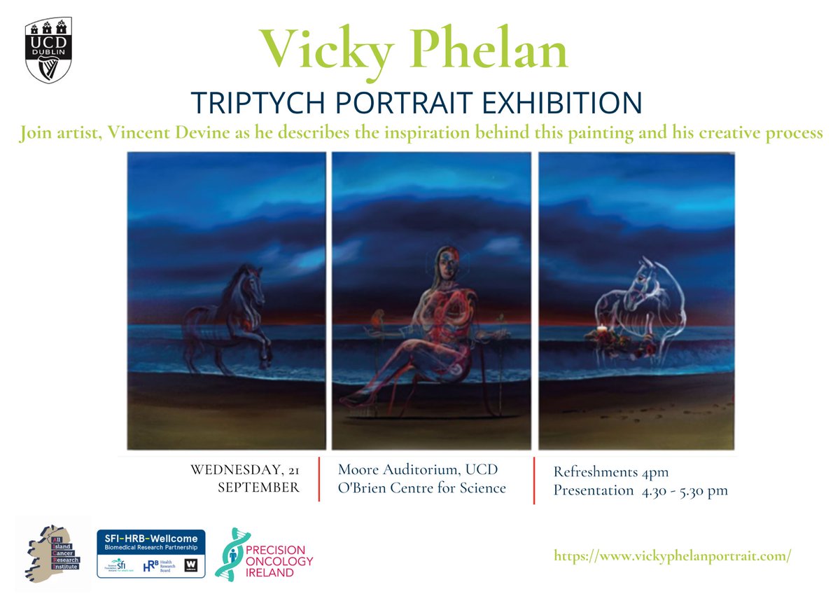 Liam Gallagher (@waterfordmafia) on Twitter photo Delighted to host an exhibition of the amazing <a href="/PhelanVicky/">Vicky Phelan</a> triptych portrait on 21st September 2022 from 4pm on the O’Moore Auditorium in the <a href="/ucddublin/">University College Dublin</a> Science Centre - artist Vincent Devine will guide us through this amazing piece - all welcome! <a href="/walls2/">𝙅𝙤𝙝𝙣 𝙒𝙖𝙡𝙡</a> Delighted to host an exhibition of the amazing <a href="/PhelanVicky/">Vicky Phelan</a> triptych portrait on 21st September 2022 from 4pm on the O’Moore Auditorium in the <a href="/ucddublin/">University College Dublin</a> Science Centre - artist Vincent Devine will guide us through this amazing piece - all welcome! <a href="/walls2/">𝙅𝙤𝙝𝙣 𝙒𝙖𝙡𝙡</a>