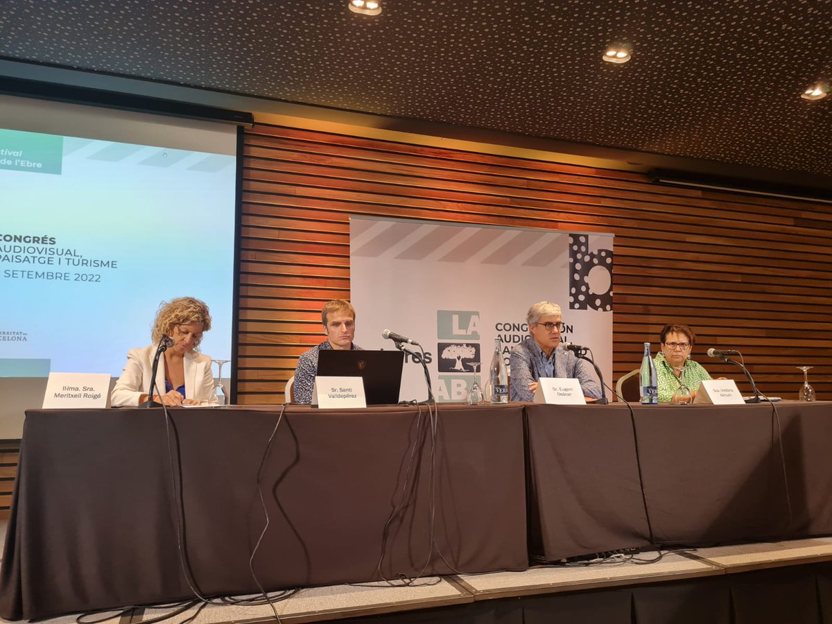 xavier_faura's tweet photo. Avui a la inauguració a Tortosa del Congrés Audiovisual Paisatge i Turisme #TerresLAB @terresfestival https://t.co/29kcMBKf1o