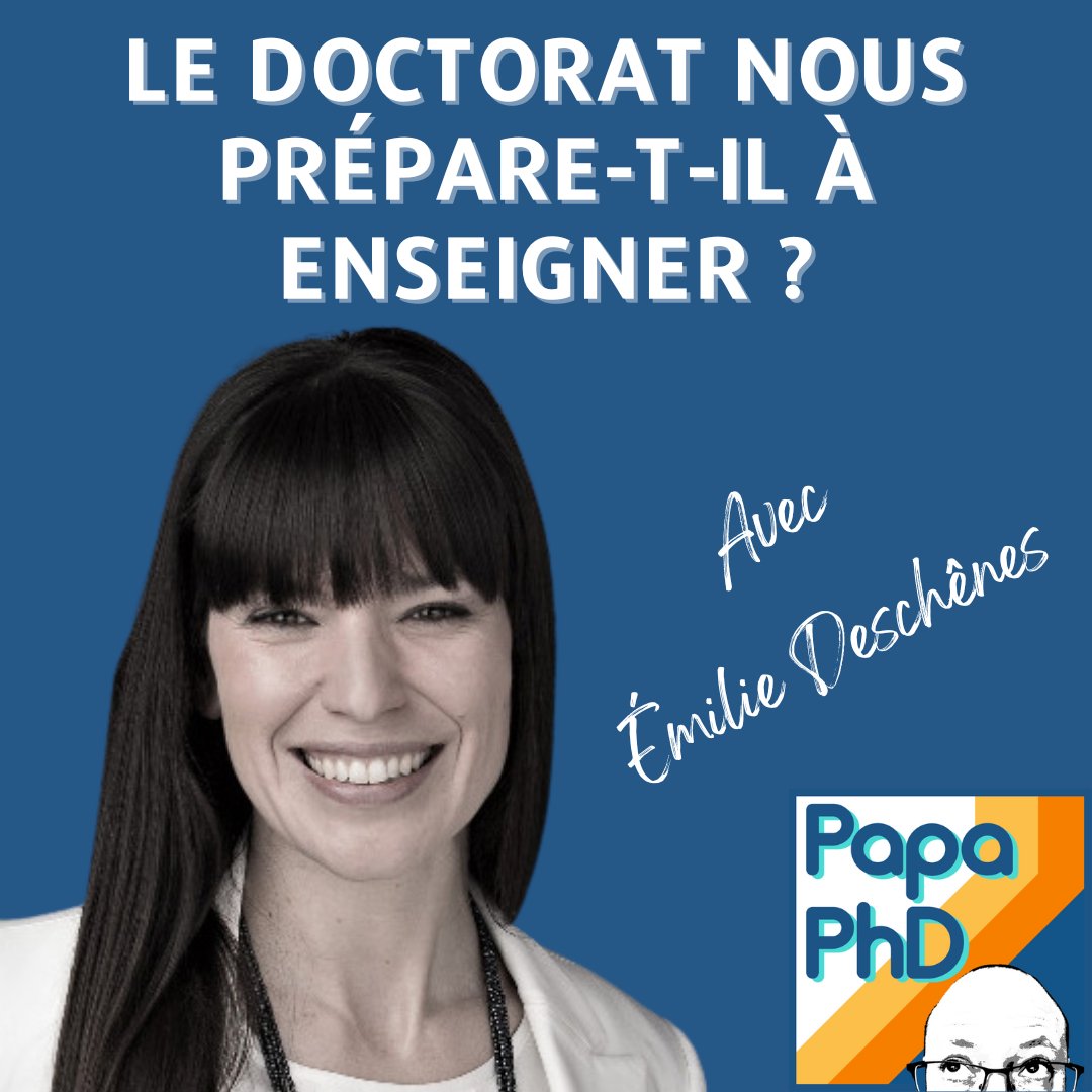 PapaPhDPodcast's tweet image. 🚀Cette semaine sur Papa PhD, on parle doctorat et préparation à l&apos;enseignement.🚀

Mon invitée, Émilie Deschênes, partage son trajet atypique et met à la lumière du jour l&apos;envers du décor du métier d&apos;enseignant à l&apos;université.

Bonne écoute ! 📱🎧

@FranceDoctorat #CommunautéFRQ