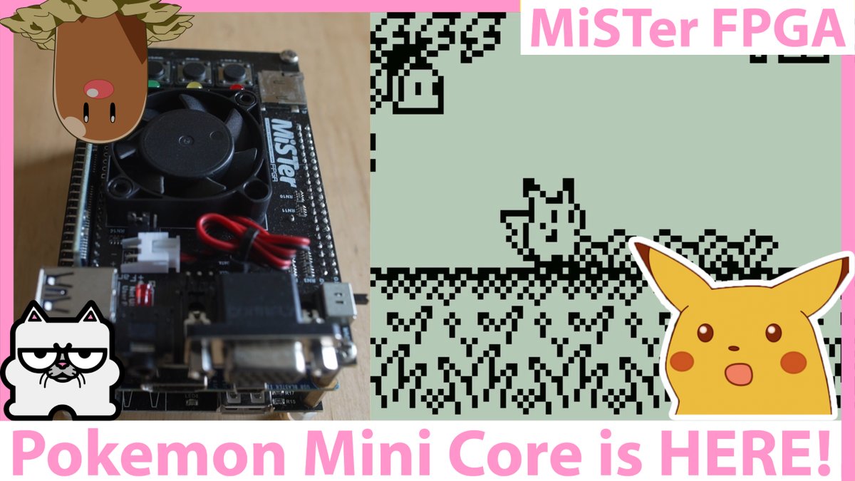 VEsoterica's tweet image. Pokemon Mini has come to #misterfpga so we can all do the surprised #Pikachu face and enjoy it! youtu.be/QM7BVfXDxsw #RETROGAMING #retrogamer #retrogames #retrogame #Pokemon #pokemonmini #Nintendo #GamingNews #gaming_news #videogames #FPGA #gamingcommunity #gaminglife #digglet