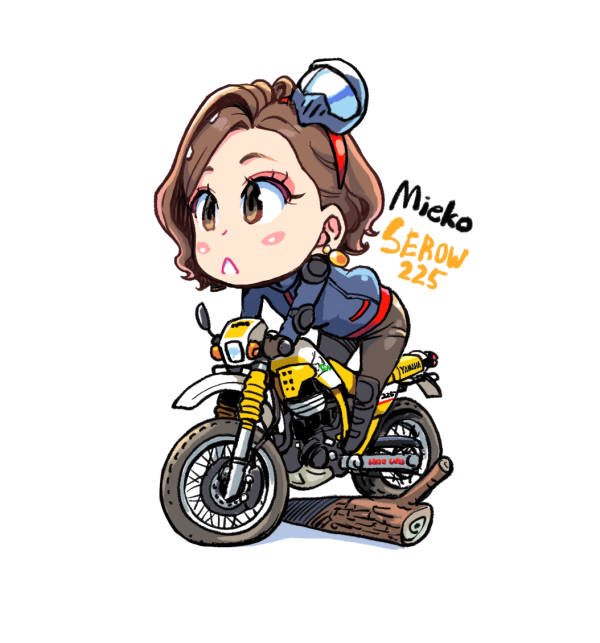 見栄子セロー225レッド(オリジナル)、見栄子セロー225イエローとフレンチブルーYSPリミテッドバージョン。 