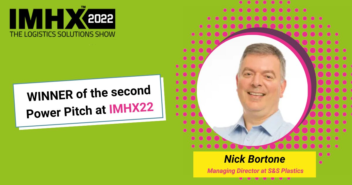 🎉🎉The winner of the second Power Pitch of #IMHX22 is Nick Bortone, Managing Director at <a href="/SSPlastics/">S&S Plastics</a>.Congratulations, and have fun at the Logistics Podcast with the <a href="/shdlogistics/">The Logistics Channel</a>! 💥

#powerpitch #logistics