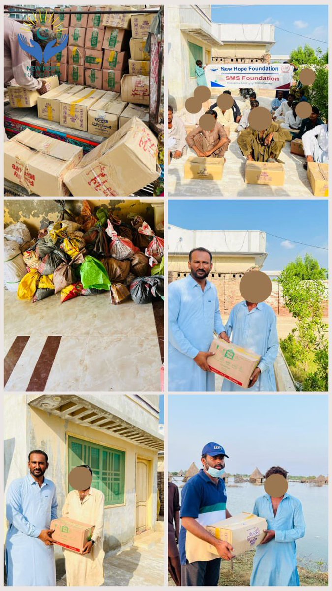 NewHopeFdnPK's tweet photo. #NHFEmergencyRelief with support of #SMSFoundation distributed ration boxes📦/bags among 200 floods affected families in 2 different villages of Hingorno Town Sindhri #Mirpurkhas #Sindh 
#Sindhfloods #PakistanFloods 
#OnceYouChoseHopeAnythingIsPossible https://t.co/xV2LYsPN5E