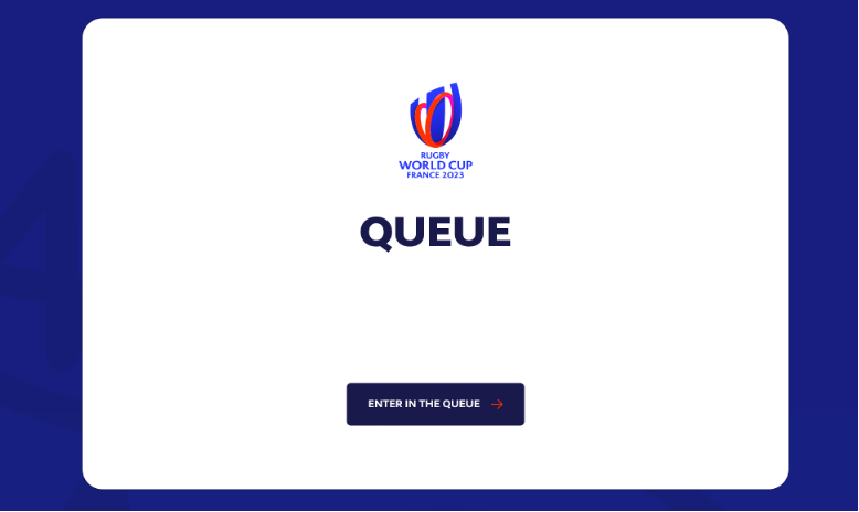 JSGTanner's tweet photo. In the era of scalable cloud computing, do the people who run the @rugbyworldcup really believe that customers will believe their nonsense you have to “queue” for digital tickets?  #cynical #fake #manipulative https://t.co/M3UpldE6hw