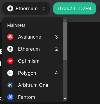 You can now see how many streams are active on each chain when you click on the network selector