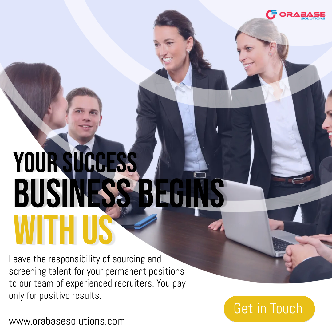 Orabasesolution's tweet photo. Leave the responsibility of sourcing and screening talent for your permanent positions to our team of experienced recruiters. You pay only for positive results. https://t.co/vn3ILuJ3cA
#recruiters #talent #team #DirectPlacements #orabasesolutions #business https://t.co/YUnq6w3DEU