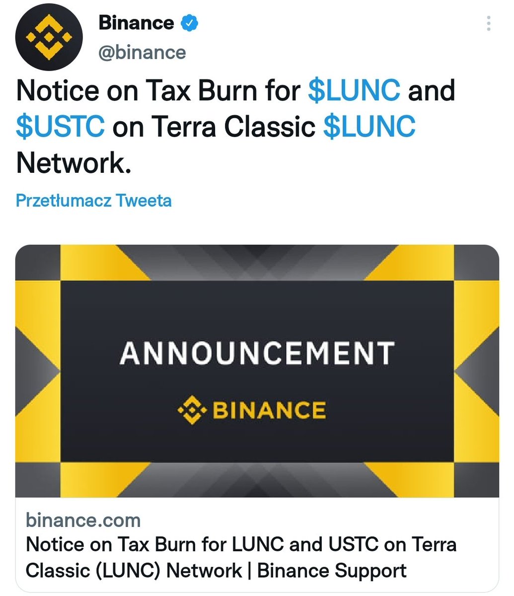 Crypto_Abra's tweet photo. Woooooow it's official 
Binance #LUNA #LUNAtics #LUNAC #LunaClassicHQ #LUNACLASSSIC @LunaClassicHQ @AlphaX50 @Control2XY https://t.co/aJUGmLGUCE