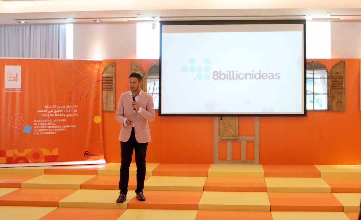 trudlebug's tweet photo. Two excellent sessions today by @davidjharkin for our parents and US faculty on the importance of instilling in our children entrepreneurial skills and developing a relentlessly positive attitude! Plenty of positive ripples from today...@srsdubai1 @mthomas2010 @8billionideas https://t.co/AsH6KMyK6a