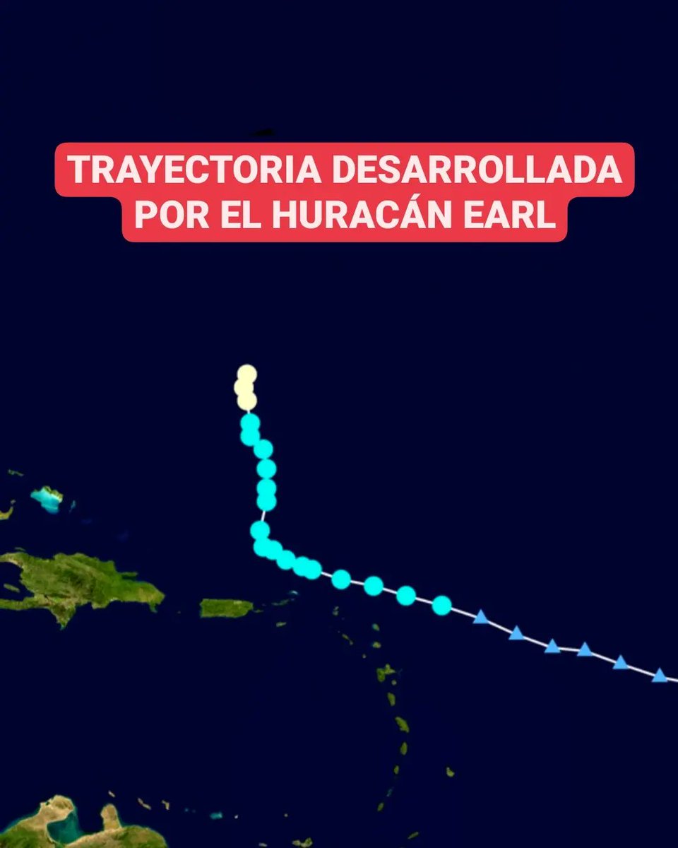 JeanSuriel's tweet photo. 🔴Sus efectos empezarán a sentirse en Bermuda en las próximas horas; continúa alejándose de la región del Caribe.

⚠️En esta imagen podemos observar el giro hacia el norte cuando el centro de la tormenta estaba ubicado al noreste de Puerto Rico.

➡️ @AgendaClimatica https://t.co/9gGVKAe1dJ