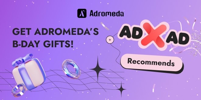 AdxadNetwork's tweet photo. Hello friends!
Our partner, Adromeda, has a birthday coming up!
Take part in their upcoming B-Day contest to get nice bonuses and big profits.
Bonus of $1,000 (one-time)
Hurry up and take part: https://t.co/hCUJrv6Kl0
#adxad #adromeda #affiliatebusiness https://t.co/hIW1B84yYe
