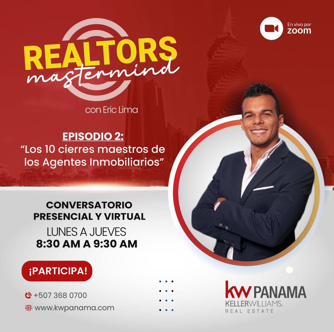 kwobarrio's tweet photo. ✅ Únete con nosotros al  *Realtor Martermind con Eric Lima,* donde conocerás cuáles son los errores más costosos que cometen los agentes inmobiliarios y cómo evitarlos. 

Un programa abierto a asesores inmobiliarios y a todo aquel que desee potenciar sus conocimientos . https://t.co/RtSiXmVZZx