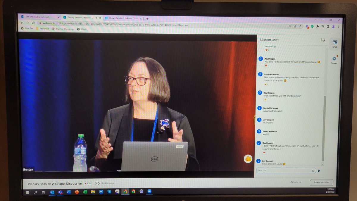 HomeEcConnect's tweet photo. When do I call myself a Home Economist? "All the time and when it isn't necessary" Donna Pendergast. Love that answer 🤩 I am a Home Economist. Say it #loudandproud https://t.co/2PUMjeP90u