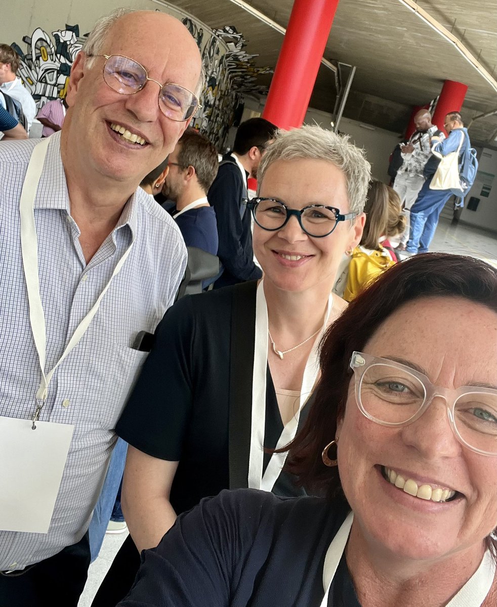 Raecooper1's tweet photo. Great to finally be back at an IRL academic conference in #Barcelona at #ILERA2022 . With #ilera President (Prof Harry Katz @cornellilr) #ilera Immediate Past President (Prof Mia Ronnmar @lunduniversity) And me #ilera VP @Sydney_Uni 😎 https://t.co/XvevJBl40d