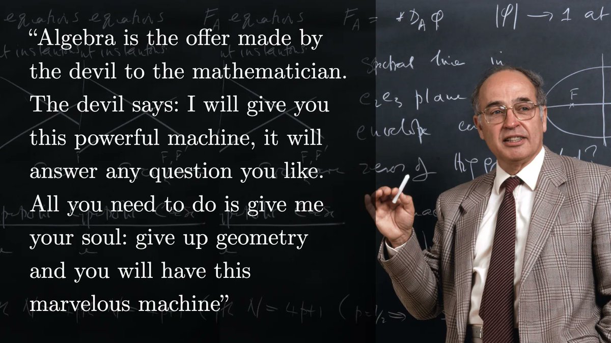 Fields Medalist Michael Atiyah on Algebra