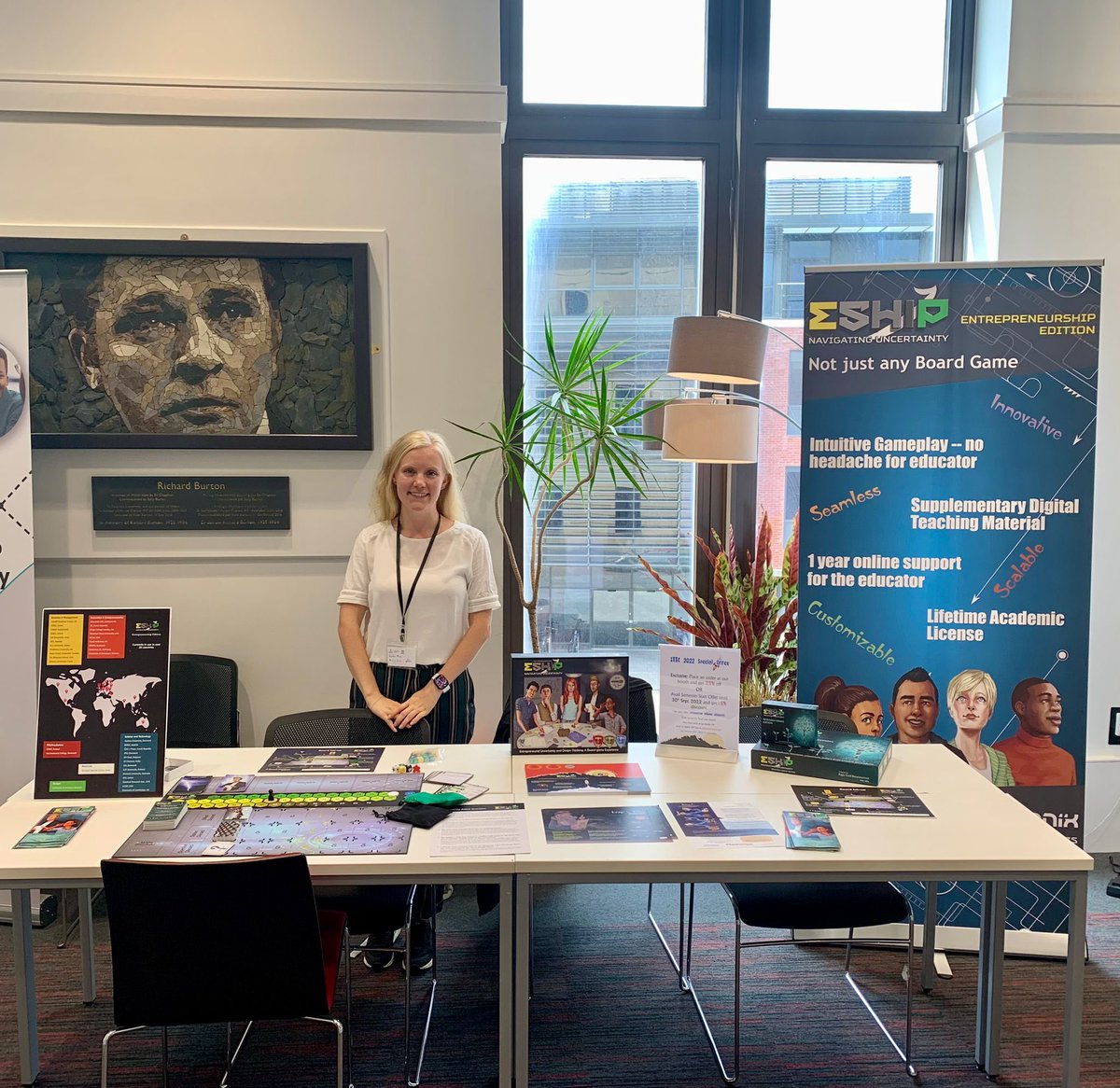 If you haven’t yet had the time to meet our representative Lisette at our booth at #IEEC2022 you can still do so and learn about our award winning games - especially our flagship: ESHIP:Navigating Uncertainty: #Entrepreneurship edition meant to be used in a physical classroom!