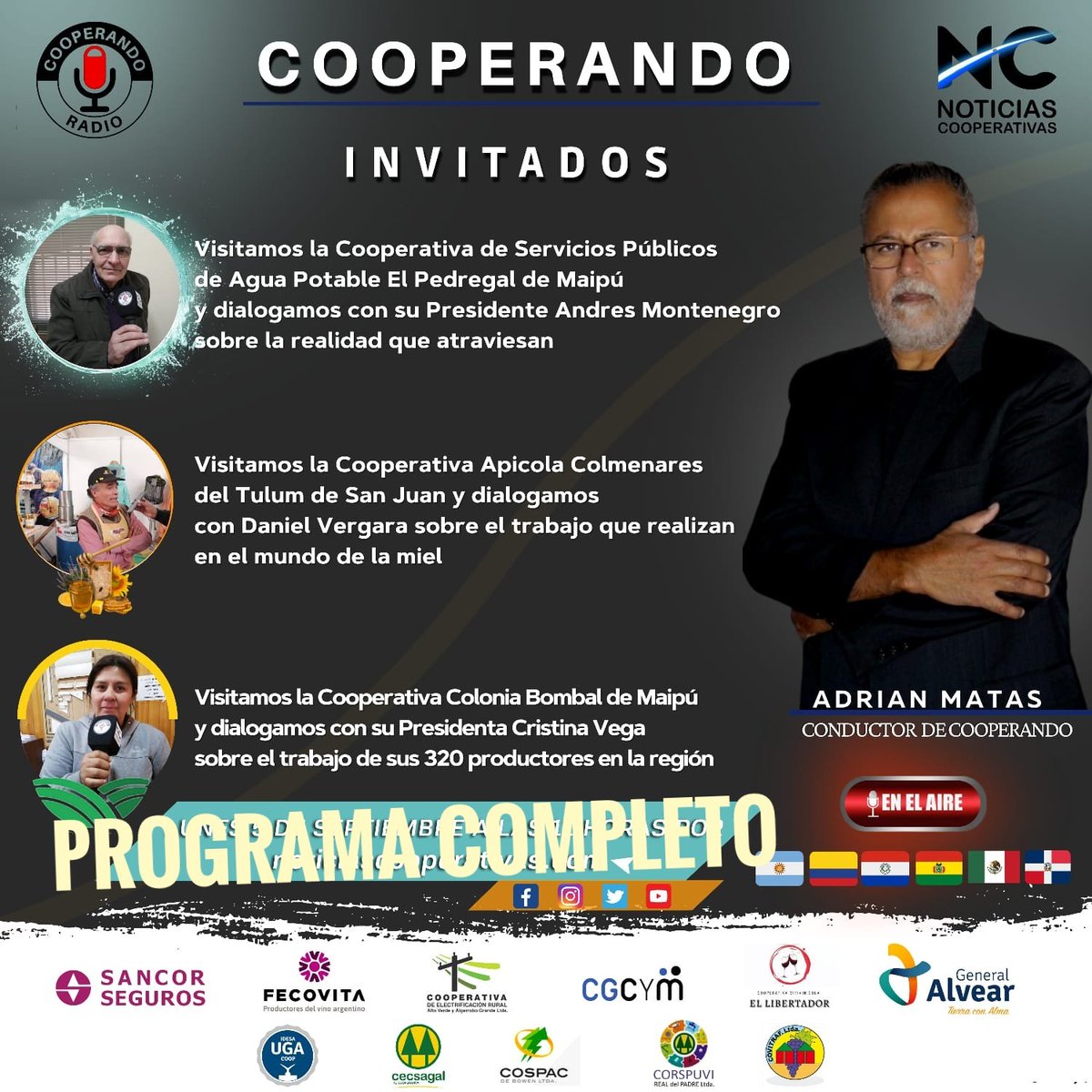 Programa Completo 👇
youtu.be/uRZnS7jcdt4
Desde todo nuestro equipo te decimos  gracias por acompañar y difundir nuestros contenidos
"Nuestra voz es cooperativa"
<a href="/INAESarg/">INAES ARGENTINA</a> @AlexRoig_inaes <a href="/urquizadaniel/">Daniel Urquiza</a> @EconomiaMza
<a href="/c_iannizzotto/">Carlos Iannizzotto</a> <a href="/faceargentina/">FACE</a> <a href="/elchasquimza/">MUDANZAS EL CHASQUI</a> <a href="/coopercargoarg/">¡COOPER CARGO!</a>