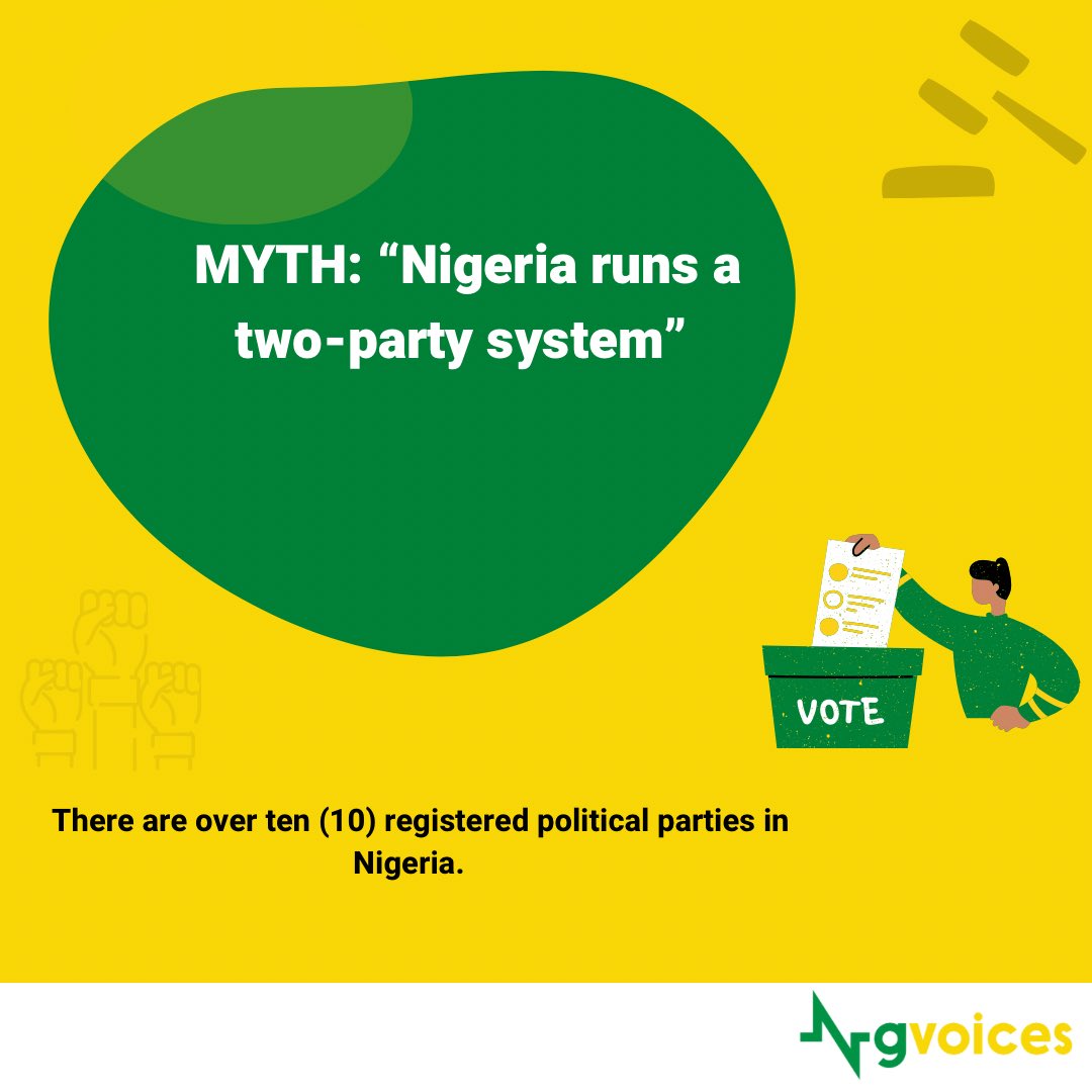 NGvoicesNG's tweet photo. Hello NGVoices!
Welcome back to our Facts series.

A major myth that has existed in Nigeria has being tackled this myth has affected citizen’s political choices and it’s likely to affect many in the coming election.

#votewisely #thursdayfact #election #ngvoices #sabi https://t.co/QZv10XkJjo