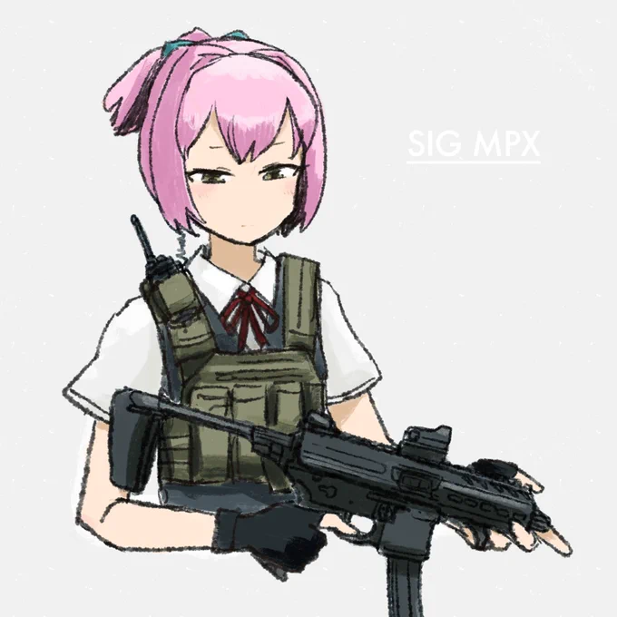 個人的に不知火は公式の絵柄から離れれば離れるほど不知火に見えるキャラだと思う。銃をもたせるとなぜか不知火に見える。不思議だね。 