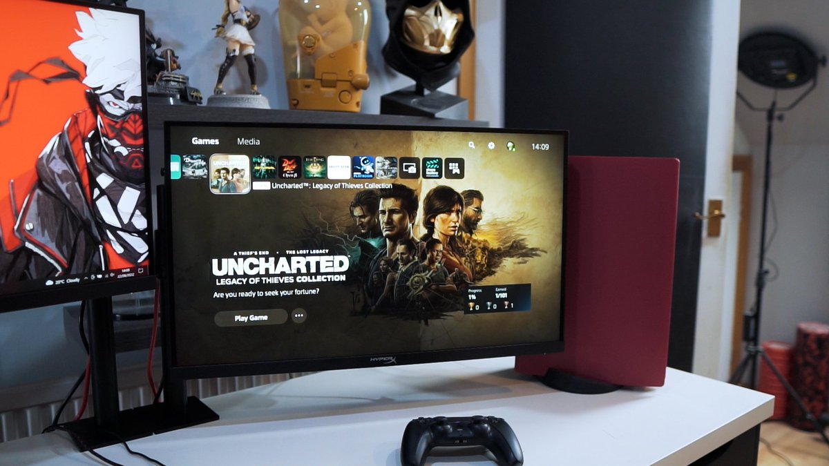 TwoSixNine's tweet photo. If you didn't know @HyperX make bang bang gaming monitors now! It comes with a desk mount and all the spice you need for gaming, like high refresh rates. 

You can check it out here:
https://t.co/Pru7ffNpI4 #ad https://t.co/Nw1pqdju2e