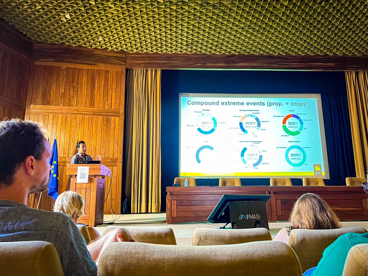 javedali99's tweet photo. Presented my #PhD research work on how different #hydrometeorological drivers contribute to socioeconomic impacts of various types of #hazards and whether these #extreme #events are caused by single or multiple drivers, at the #DAMOCLES @Compound_Event conference in Lisbon 🇵🇹. https://t.co/nlOXK36yVZ