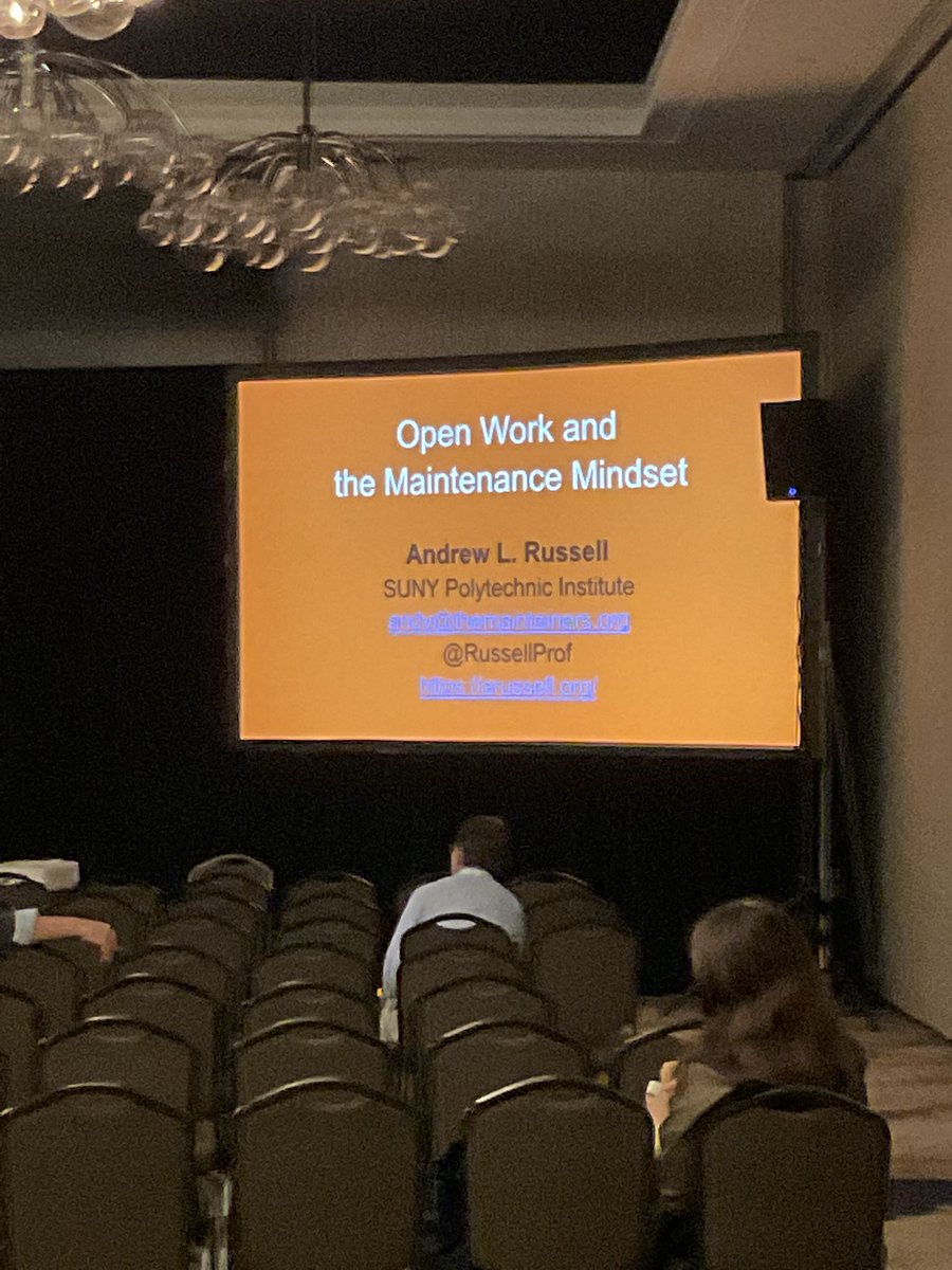 Day 2 begins with Andrew L. Russell as our speaker