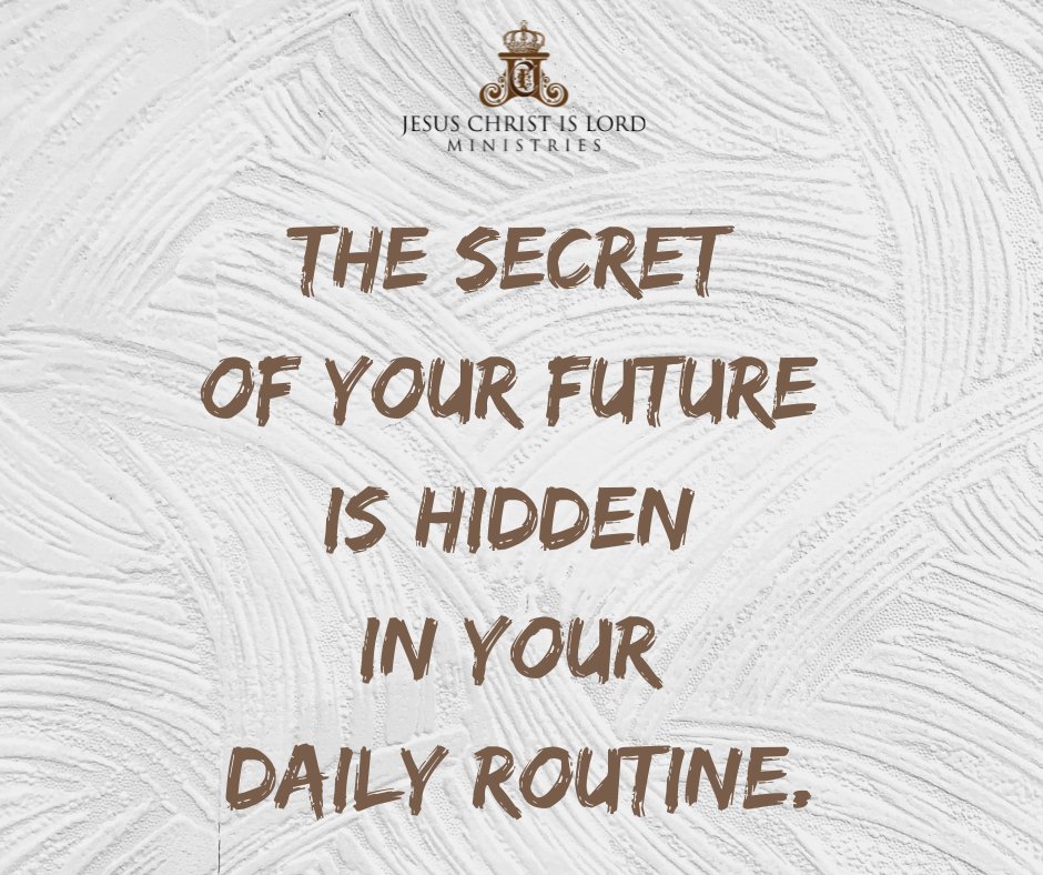 jcilm_official's tweet photo. Wisdom Key : The Secret Of Your Future Is Hidden In Your Daily Routine
#jcilmofficial #wisdomkey #JesusChristIsLordMinistries #jcilm #jcilmglobal #BrJohnsonSequeira #GlobalMinistry #JesusChrist #catholicministry #wisdomkey https://t.co/iZlY9Ke54S