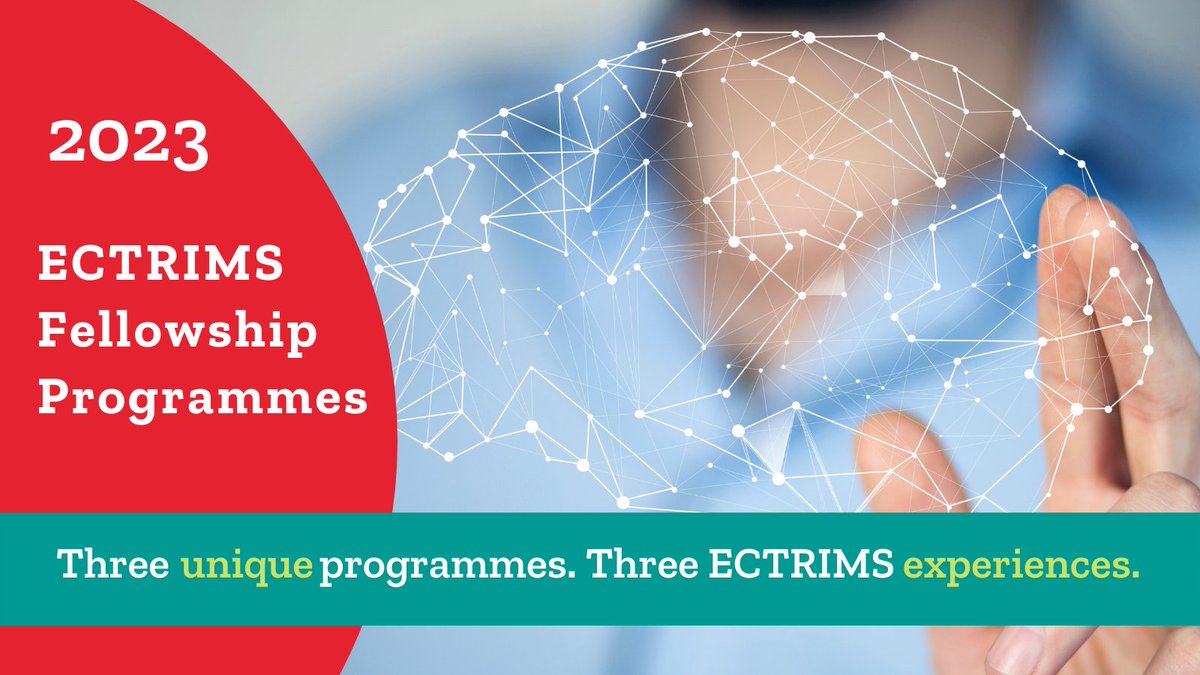 ECTRIMS's tweet photo. Thinking about applying for a 2023 ECTRIMS #Fellowship but not sure where to begin? Take a look at our three key programmes and find out which one is best for you: https://t.co/uskfSmjNbn
⏱️ Application deadline: 1 December 2022.
#ClinicalTraining #MSnurses #MSresearch https://t.co/SbKst6dJnT