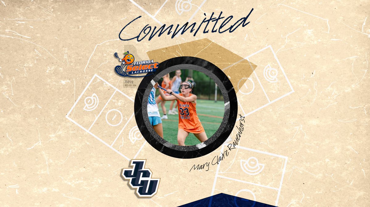 Mary Claire Rauenhorst commits to Division III John Carroll University!! MC is a Florida Select 2023 Defender on the Florida Select Navy Team. She has quick lateral movement and she is super aggressive. Great job MC!!