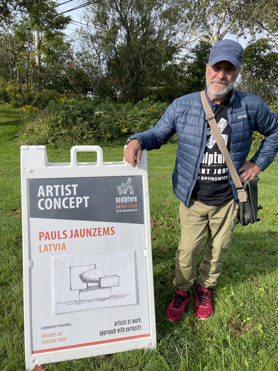SeasidePES's tweet photo. Some of our Seaside Park classes were treated to a special meet and greet with Latvian sculptor Pauls Jaunzems. Pauls is creating a stone sculpture that will be a permanent art fixture at Seaside Park for all of our community to enjoy! https://t.co/MYWs9djewy