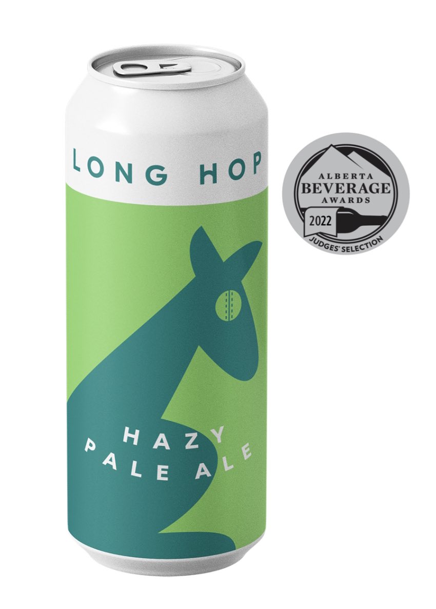 STRAIGHT TO THE POINT AMID ALL THE HAZE 🦘 Our Hazy Pale Ale won Judges Selection award for New England Pale Ale again at the Alberta Beverage Awards hosted by @CulinaireMag