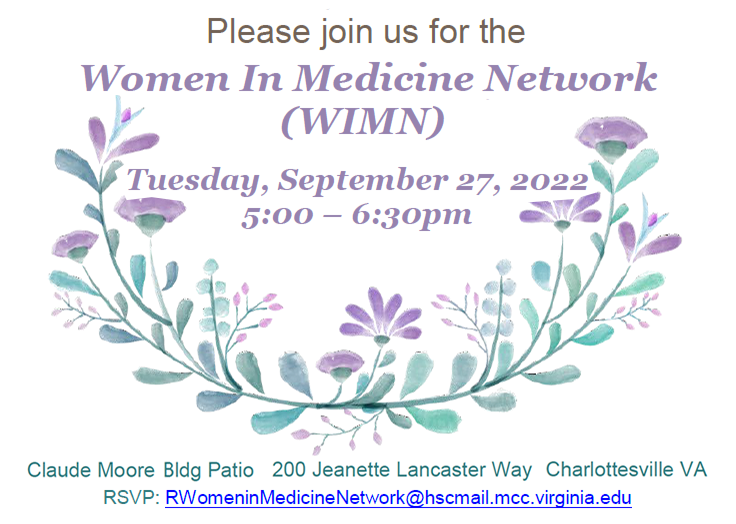 WIMN_UVA's tweet photo. It's Women in Medicine Month! Please join us for this event and many others. #WIMMonth #WomenInMedicineMonth #WomenInMedicine #WIMN https://t.co/NstQR8PqD1