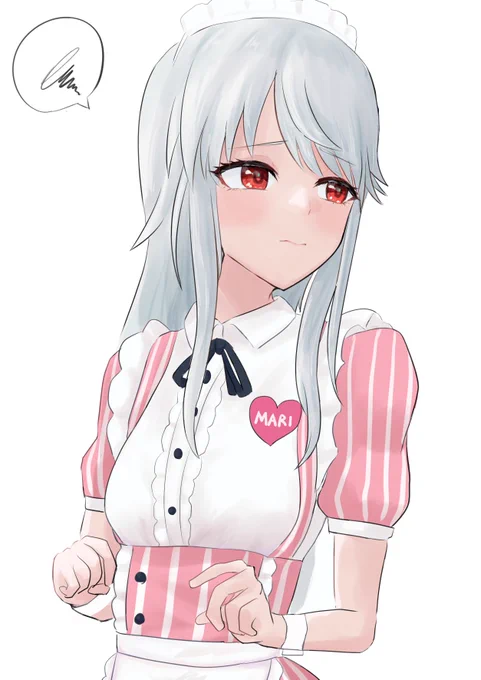 体調不良も治ったしCSも届いたし気分もいいので真理さんのクリバタを描きました#アリスギアお絵かき 