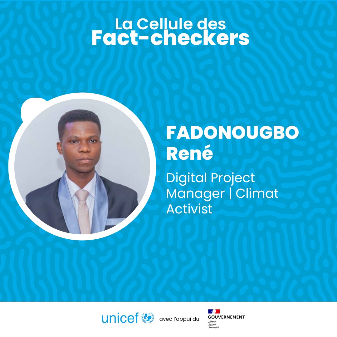 Isabelle LEMOU
René FADONOUGBO  
Darille MEDEGAN FAGLA
Alexandra DJOTAN 
Emmanuel GANSE

📌Nous sommes tous responsables des informations que nous propageons, faisons donc d'Internet un espace sûr où on peut accéder à des informations fiables pour prendre des décisions informées!