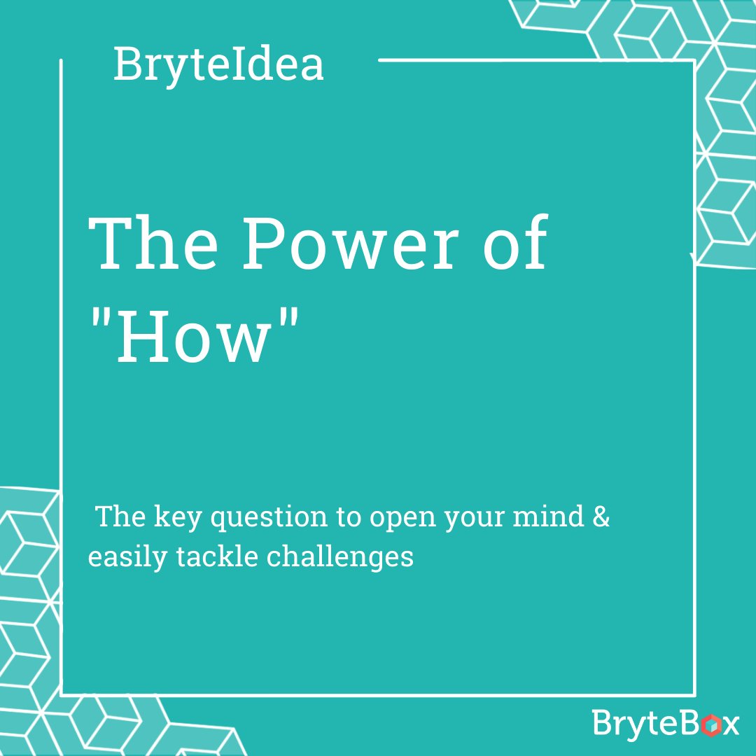BryteBox's tweet image. #BryteIdea: As business owners, it’s easy to get caught up in systems, processes, and the day-to-day that your people and customers ask of you. Next time a challenge comes up, try this question: “How might we…?”
