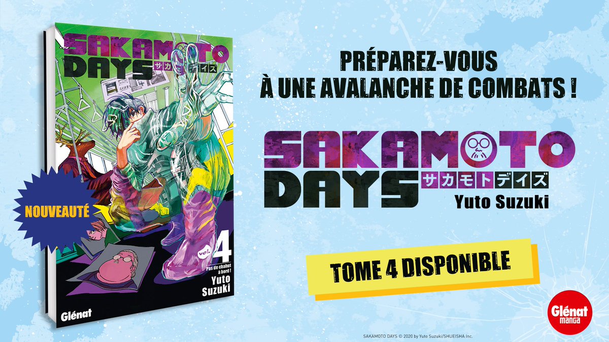 Glénat Manga on Twitter: "🏪 Le tome 4 de Sakamoto Days est enfin